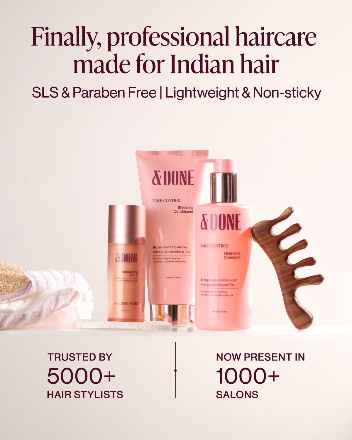 Buy Shampoo Conditioner Serum Combo Online | &Done Hair